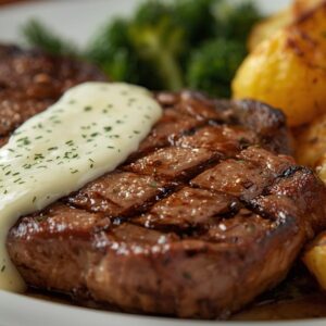Ribeye Steak White Sauce / ريب آي وايت صوص